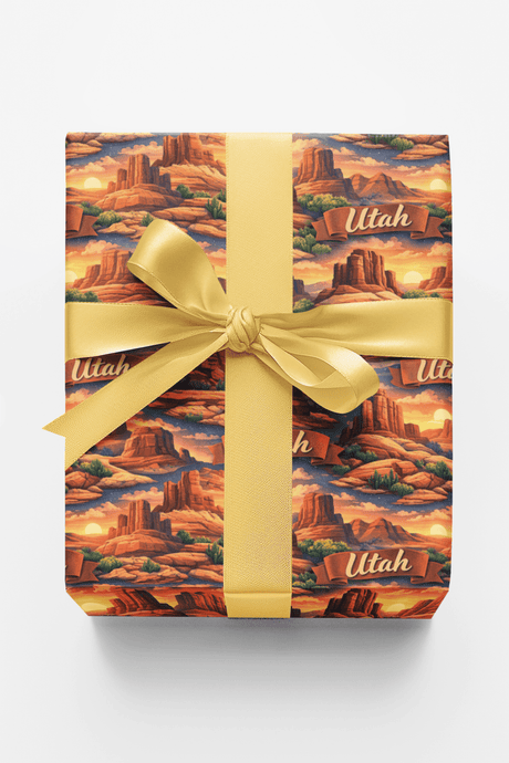 Utah Canyon Light - London Penny Gift Wrap