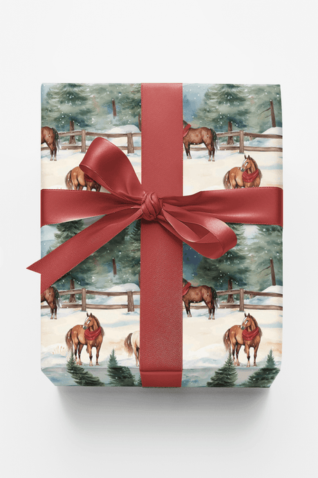 Evergreen Equestrian - London Penny Gift Wrap