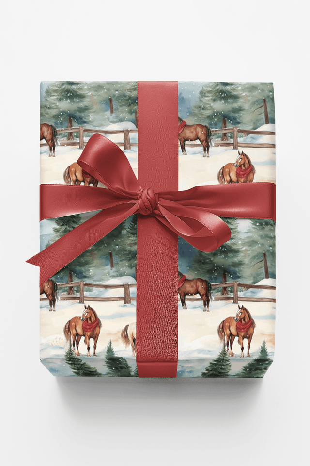 Evergreen Equestrian - London Penny Gift Wrap