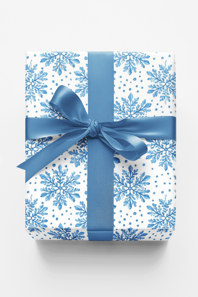 Arctic Blue Shatter Pattern - London Penny Gift Wrap