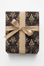 Regal Midnight Filigree - London Penny Gift Wrap