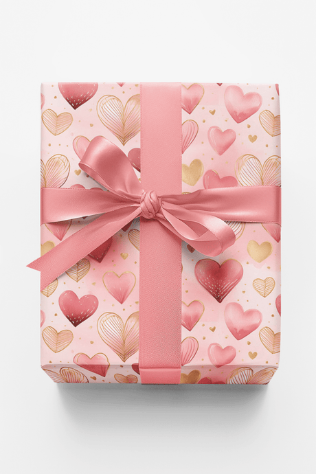 Classic Blush Romance - London Penny Gift Wrap