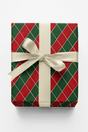 Red & Green Argyle - London Penny Gift Wrap