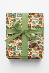 Hawaii Postcard Memories - London Penny Gift Wrap