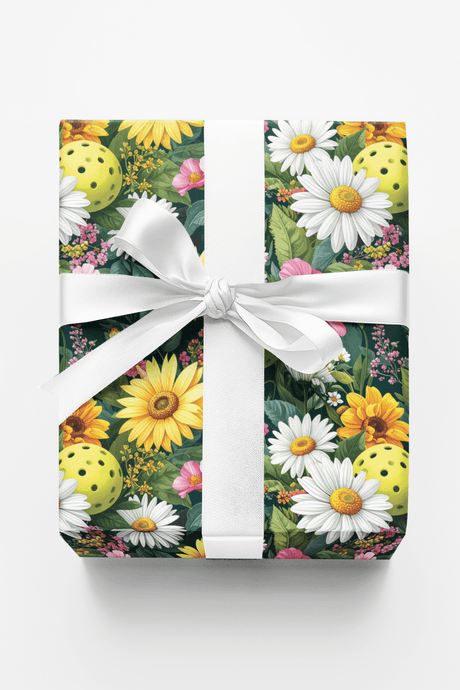 Grand Botanical Pickleball Garden Wrapping Paper - London Penny Gift Wrap