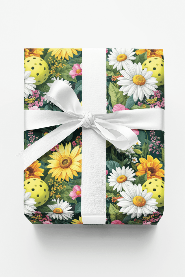 Grand Botanical Pickleball Garden Wrapping Paper - London Penny Gift Wrap