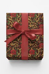 Poinsettia Royale - London Penny Gift Wrap