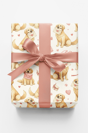 Golden Love Notes - London Penny Gift Wrap