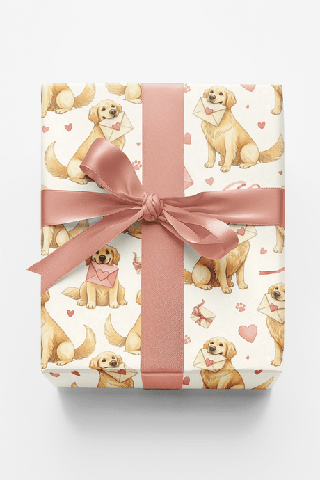 Golden Love Notes - London Penny Gift Wrap