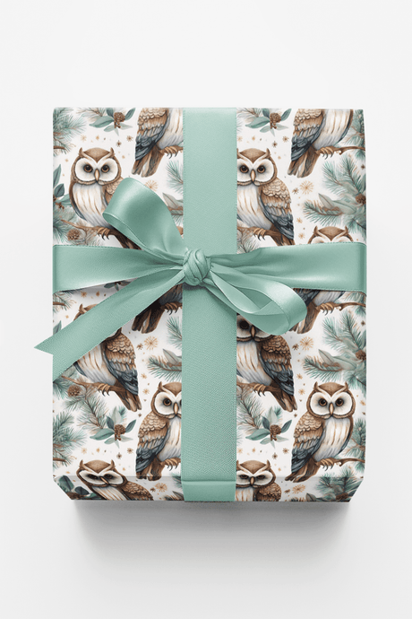 Winter Hoots - London Penny Gift Wrap