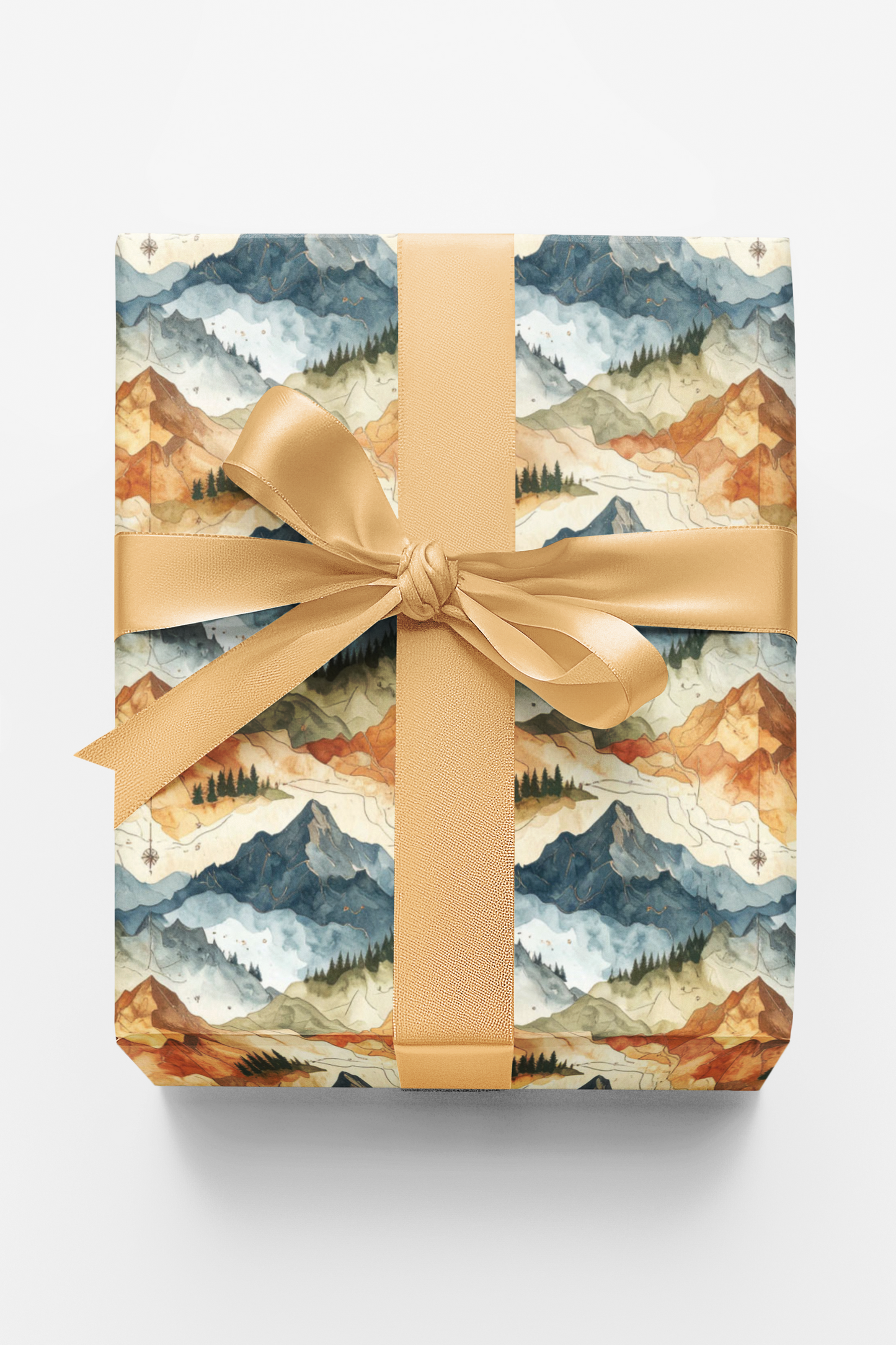 Topographic Summit Wrapping Paper