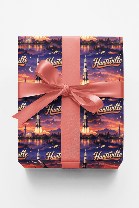 Huntsville Rocket City Nights - London Penny Gift Wrap