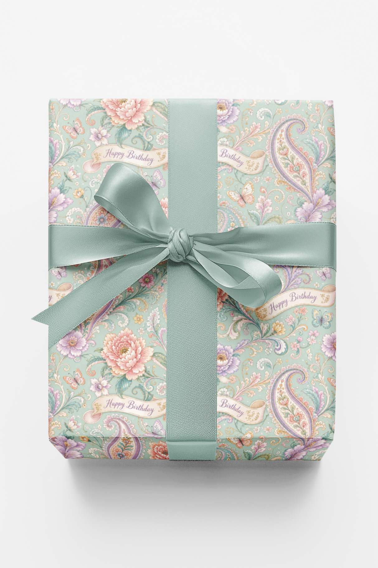 Dream Birthday Paisley Wrapping Paper