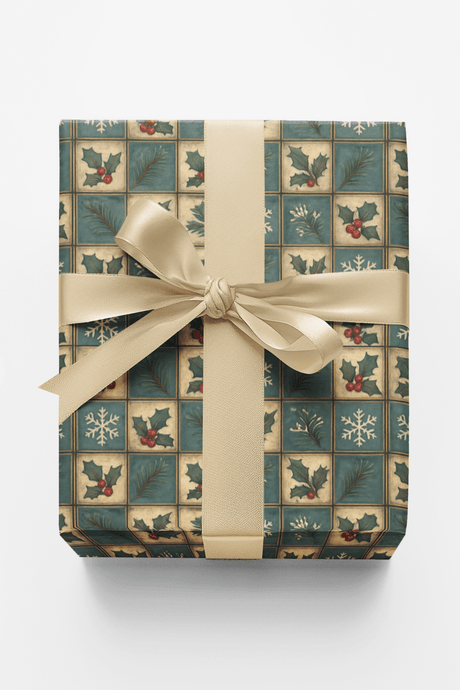 Holiday Mosaic - London Penny Gift Wrap