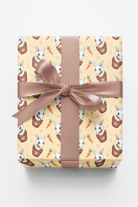 Sweet Garden Bunny Wrapping Paper | Michelle Gilsey | Artist Corner - London Penny Gift Wrap