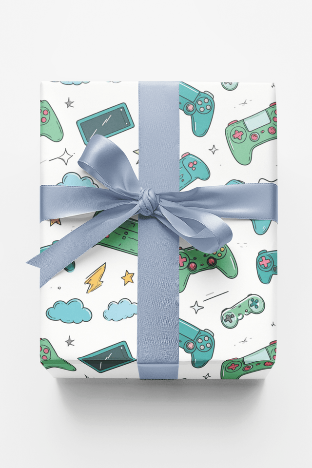 Game On Go Icons Wrapping Paper - London Penny Gift Wrap
