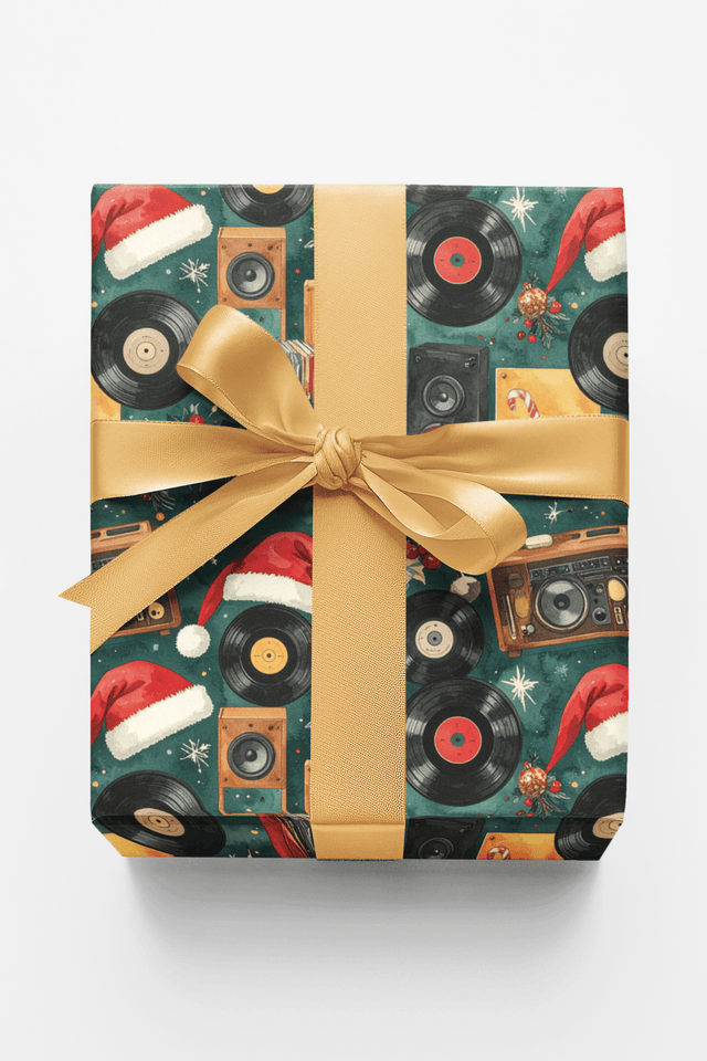 LIMITED TIME | The Merry Record Club Wrapping Paper - London Penny Gift Wrap