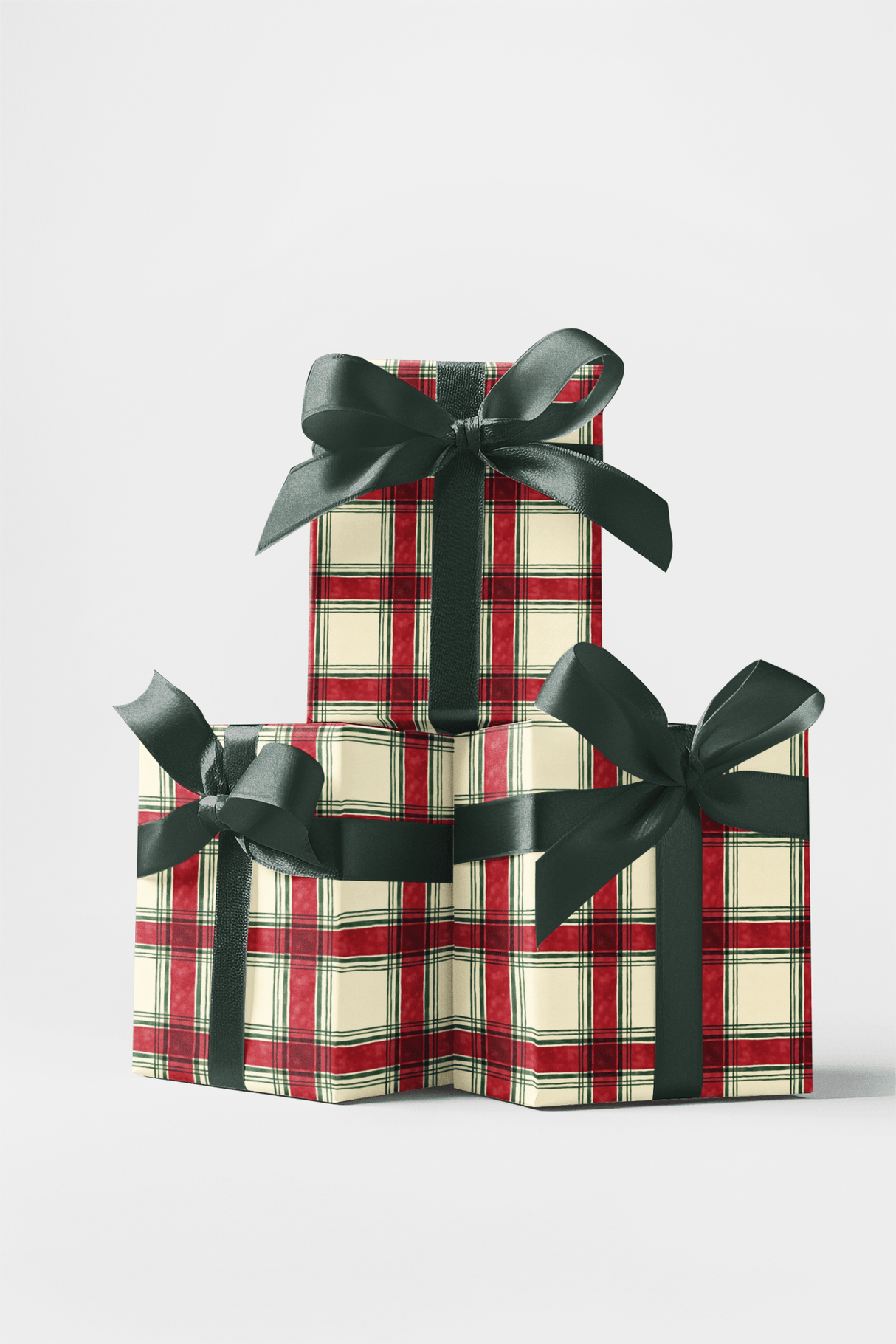 Cranberry Pines Plaid - London Penny Gift Wrap