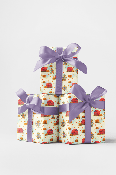 Autumn Barnyard - London Penny Gift Wrap