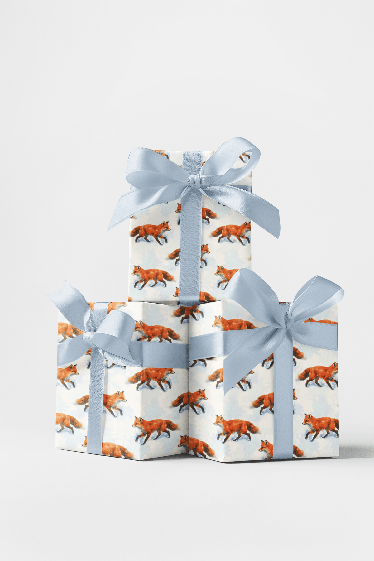 Winter Fox Tales - London Penny Gift Wrap