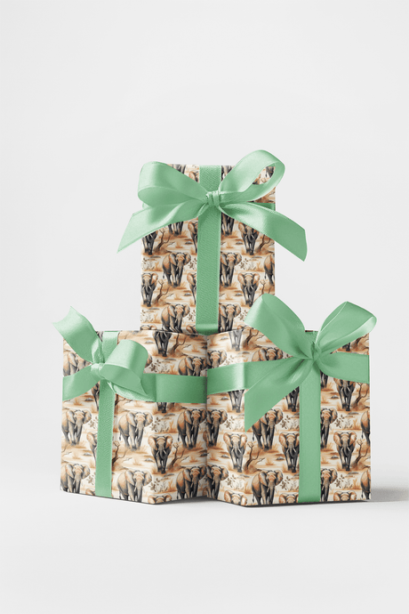 Safari Stroll: African Elephant - London Penny Gift Wrap