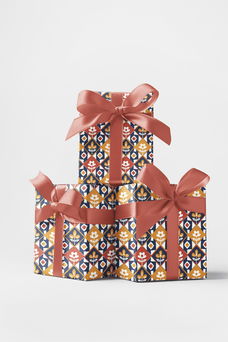 Painterly Petals - London Penny Gift Wrap