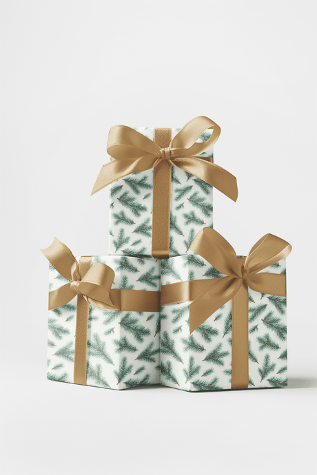 Frosted Fir - London Penny Gift Wrap