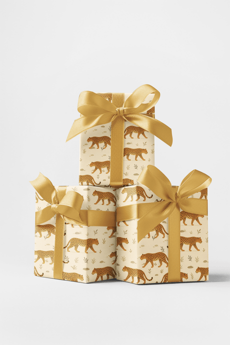 Safari Stroll: Leopard - London Penny Gift Wrap