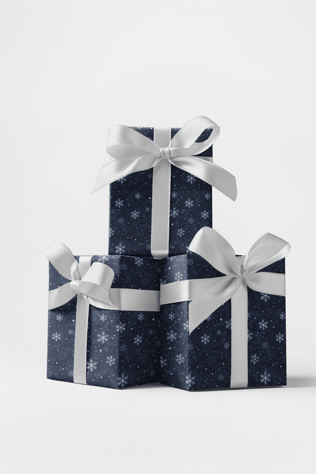 Midnight Snowfall - London Penny Gift Wrap