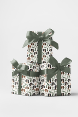 Classic Garden Spaniels Wrapping Paper