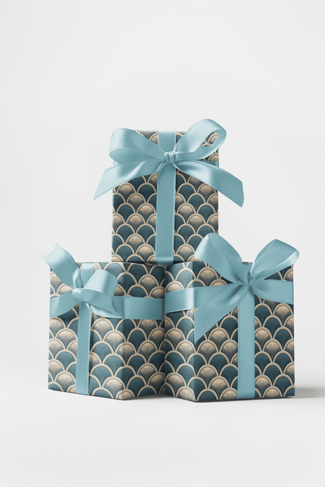 Scallop Sweep - London Penny Gift Wrap