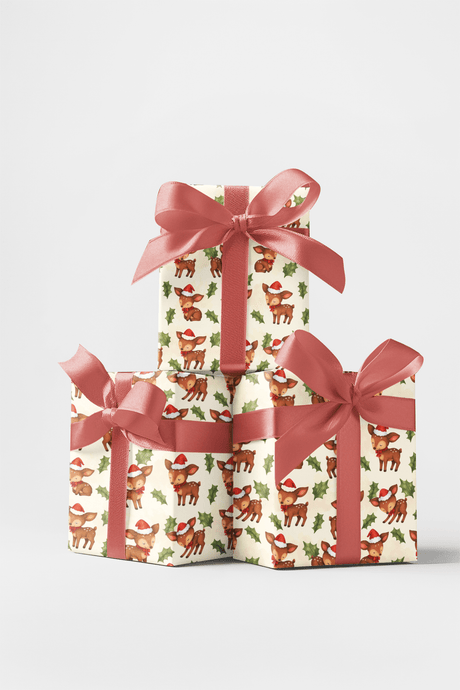 Festive Fawns - London Penny Gift Wrap