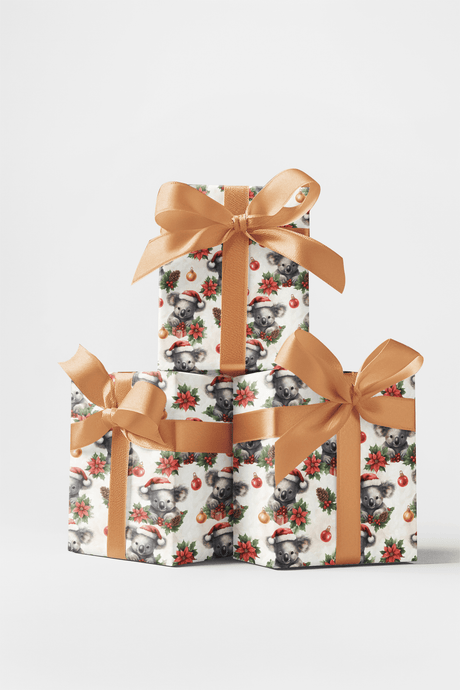 Holly Jolly Koalas - London Penny Gift Wrap