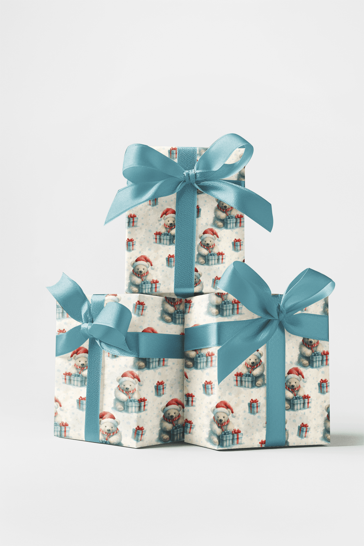 Polar Bear Cheer - London Penny Gift Wrap