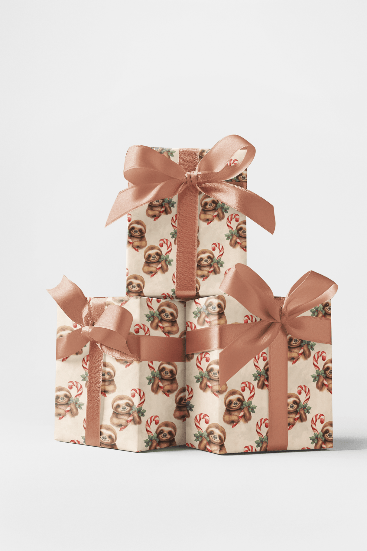 Candy Cane Cuddles - London Penny Gift Wrap
