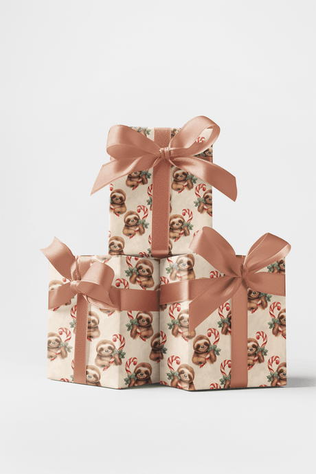 Candy Cane Cuddles - London Penny Gift Wrap