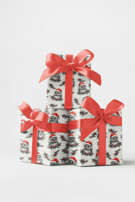 Holiday Night Owls - London Penny Gift Wrap