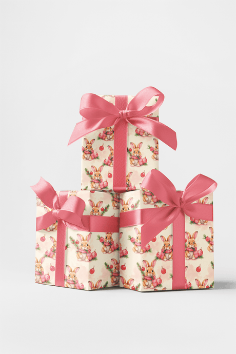 Winter Bunny Bliss - London Penny Gift Wrap