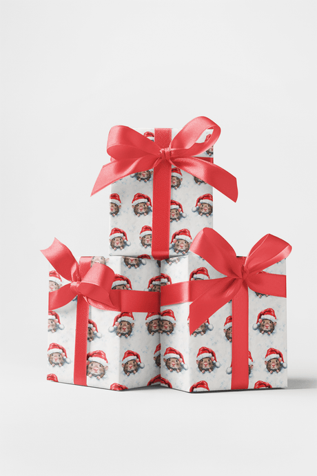 Festive Whiskers - London Penny Gift Wrap
