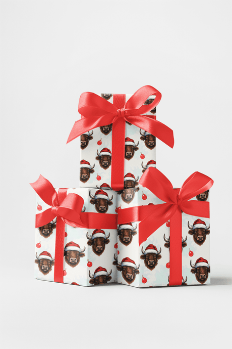 Yuletide Moo - London Penny Gift Wrap