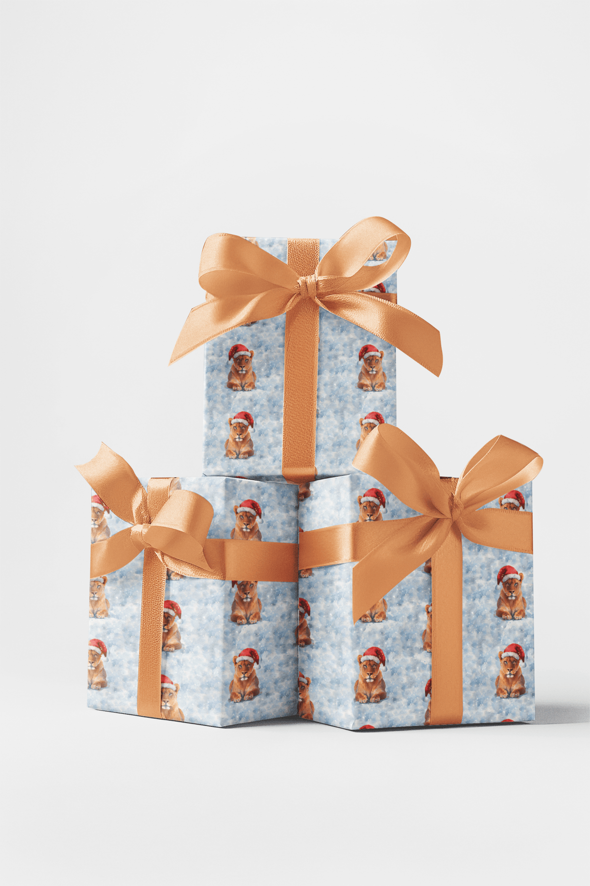 Wintertime Lioness - London Penny Gift Wrap