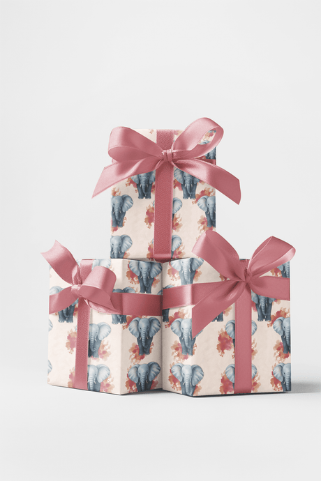 Elephant Elegance - London Penny Gift Wrap