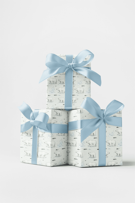 Safari Stroll: Polar Bear - London Penny Gift Wrap