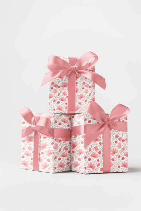 Watercolor Petals - London Penny Gift Wrap
