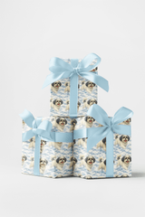 Winter Whiskers, Cozy Kisses - London Penny Gift Wrap