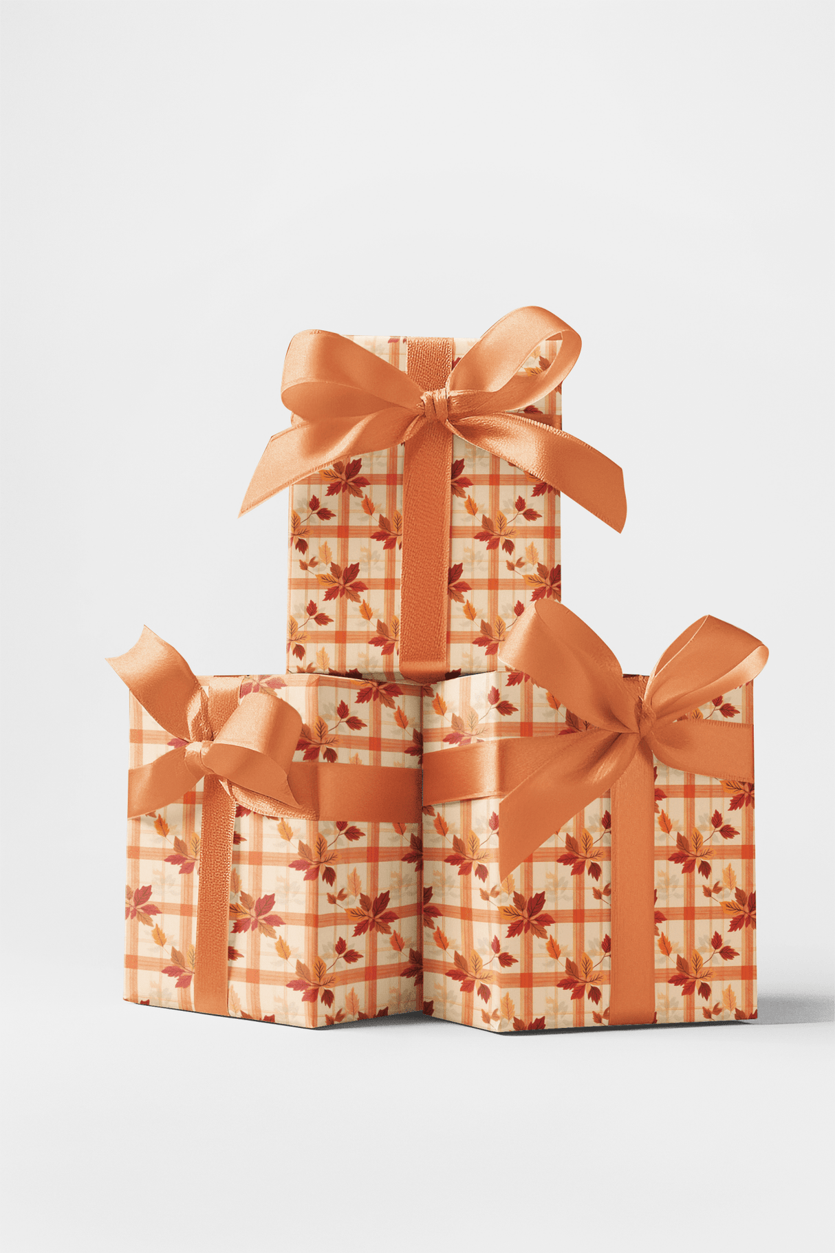 Pumpkin Spice Plaid - London Penny Gift Wrap