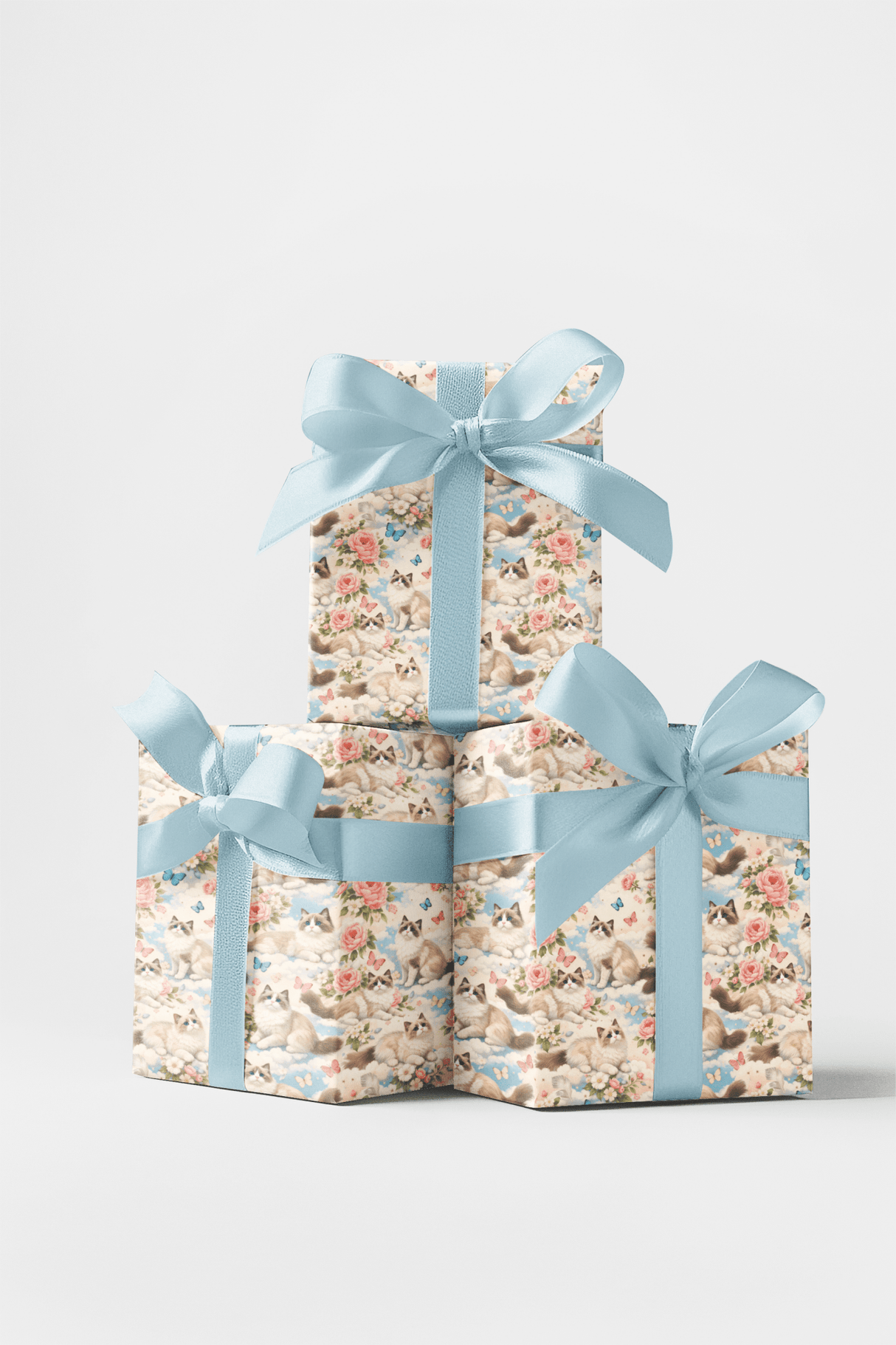 Ragdoll Pastel Drift - London Penny Gift Wrap