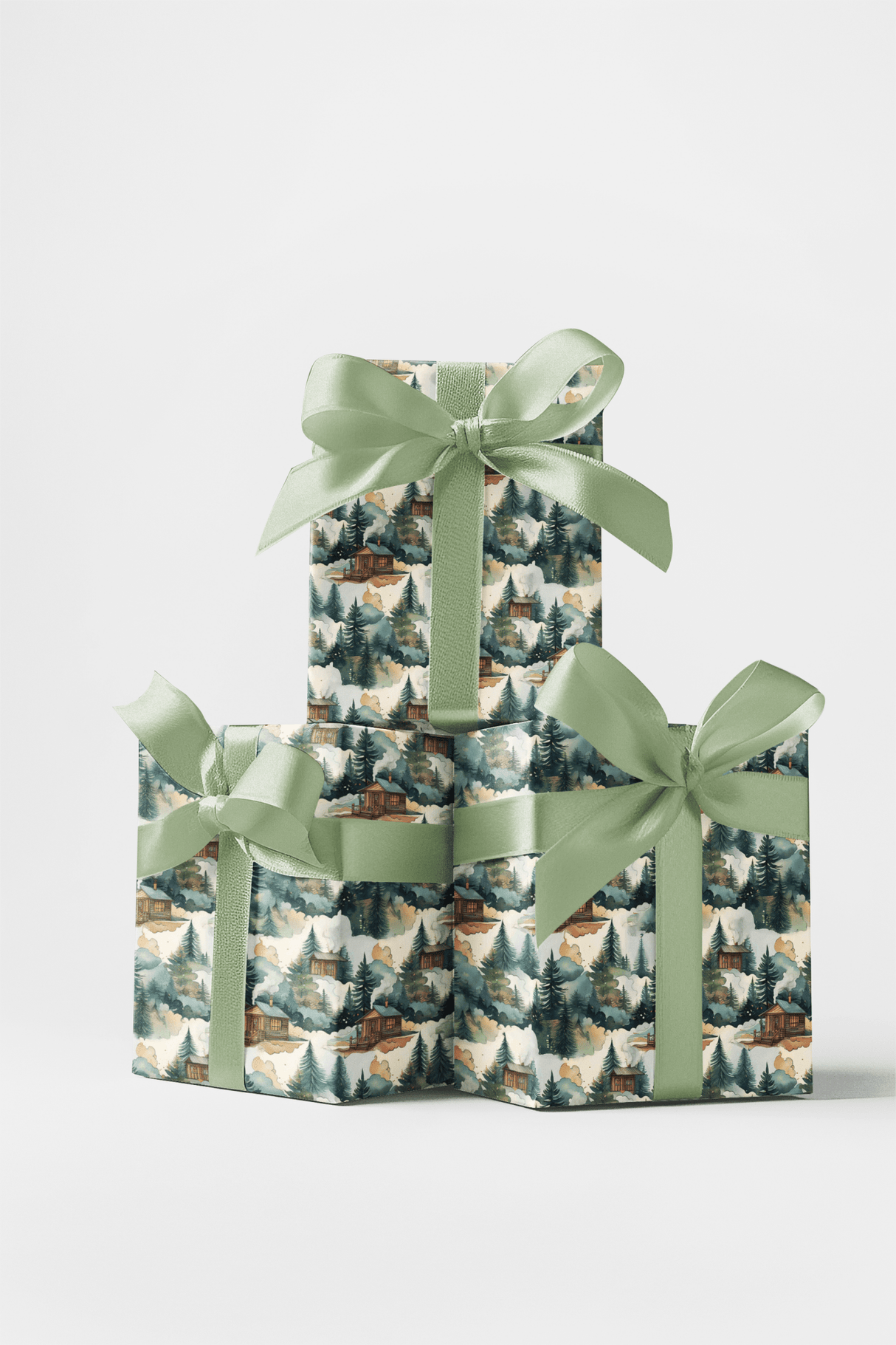 Cozy Cabin - London Penny Gift Wrap