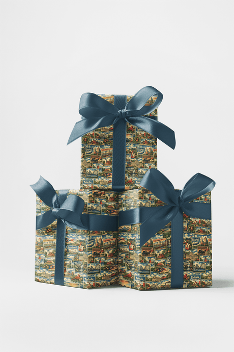 Ohio Postcard Memories - London Penny Gift Wrap