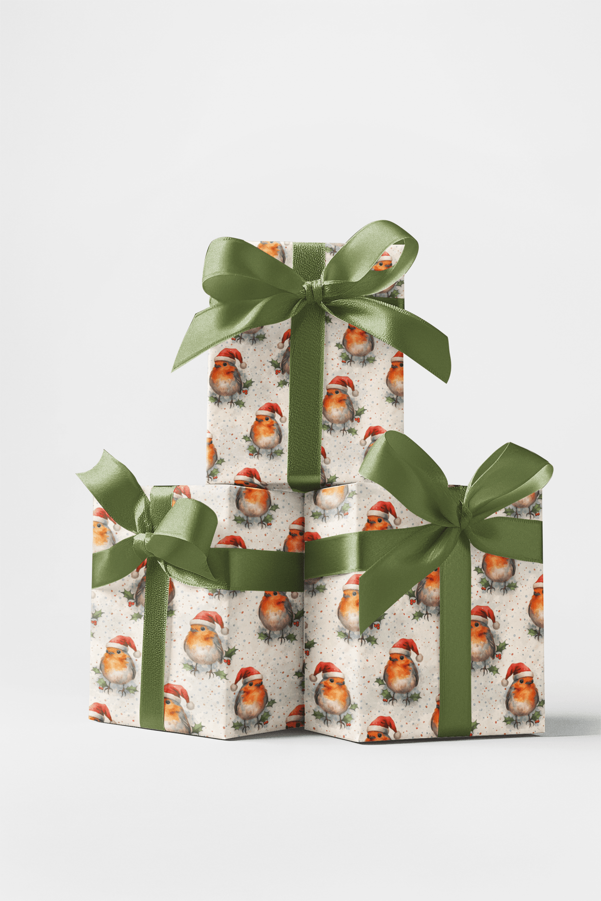 Winterberry Robins - London Penny Gift Wrap